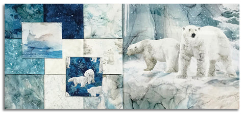 Matt's Northcott Pre-Cut 12 Piece Fat Quarter Bundle With 28" PANEL - Tundra Crossing