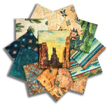 Matt's Northcott Digital Pre-Cut 12 Piece Fat Quarter Bundle With 30" PANEL - Sedona Spirit