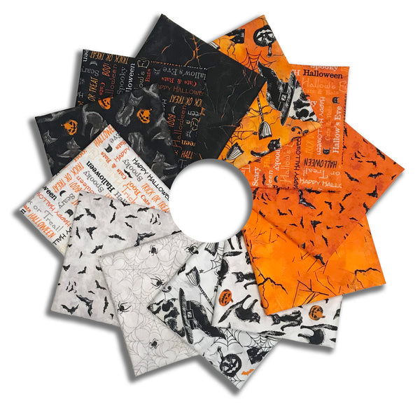 Matt's Windham Pre-Cut 12 Piece Fat Quarter Bundle - Hallow's Eve