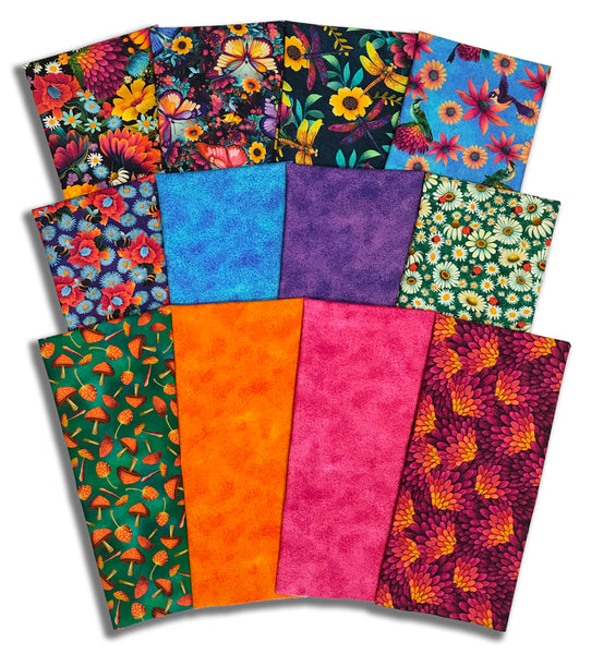 Matt's Blank Quilting Pre-Cut 12 Piece Half Yard Bundle - Luminous Haven