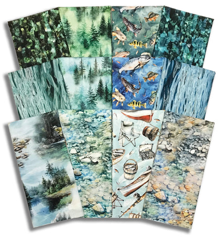 Matt's Pre-Cut Hoffman 12 Piece Half Yard Bundle - Rise & Cast