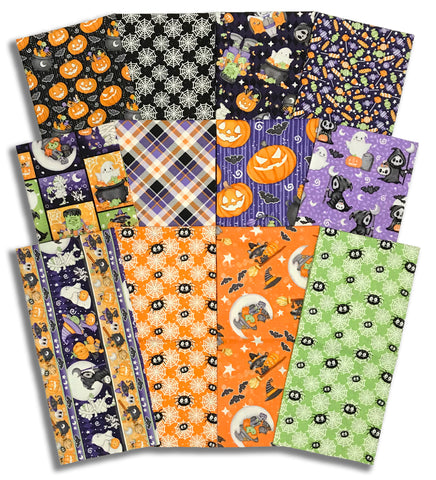Matt's Pre-Cut Henry Glass & Co. 12 Piece Half Yard Bundle - Moonlight Mischief