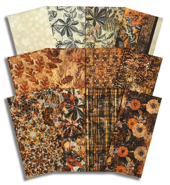 Matt's In The Beginning Pre-Cut 12 Piece Half Yard Bundle - Autumn Elegance