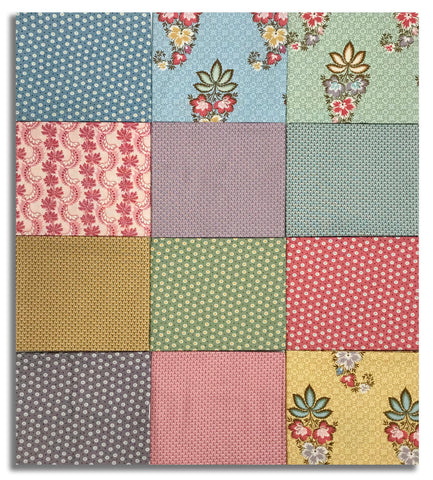 Matt's Cut Andover Holbrook Pre-Cut 12 Piece Fat Quarter Bundle - Dark