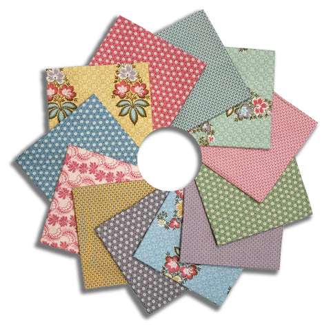 Matt's Cut Andover Holbrook Pre-Cut 12 Piece Fat Quarter Bundle - Dark