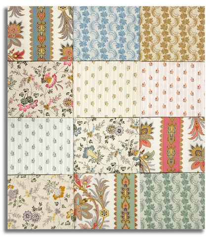 Matt's Cut Andover Holbrook Pre-Cut 12 Piece Fat Quarter Bundle - Light