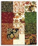 Matt's Hoffman Metallic Pre-Cut 13 Piece Fat Quarter Bundle - Gilded Garden