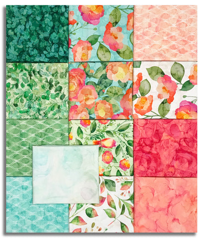 Matt's Northcott Digital Pre-Cut 13 Piece Fat Quarter Bundle - Veranda