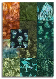 Matt's Pre-Cut Hoffman Batik 13 Piece Fat Quarter Bundle - Big Foot