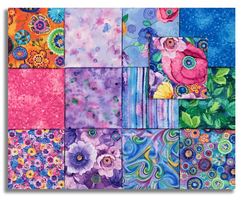 Matt's Timeless Treasures Pre-Cut 13 Piece Fat Quarter Bundle - On The Brightside
