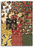 Matt's Blank Quilting Pre-Cut 13 Piece Fat Quarter Bundle - Gears & Garland