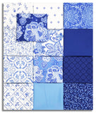 Matt's Northcott Pre-Cut 13 Piece Fat Quarter Bundle - Delft Dynasty