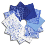 Matt's Northcott Pre-Cut 13 Piece Fat Quarter Bundle - Delft Dynasty