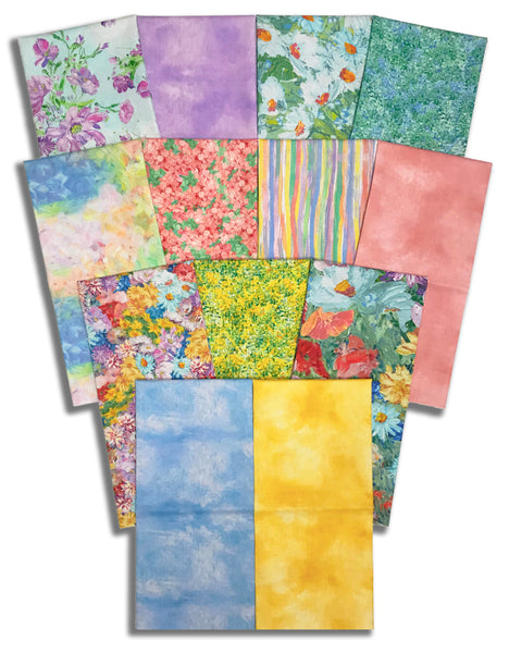 Matt's Timeless Treasures Pre-Cut 13 Piece Half Yard Bundle - Impression