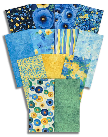 Matt's Timeless Treasures Pre-Cut 13 Piece Half Yard Bundle - Poppy Serenade
