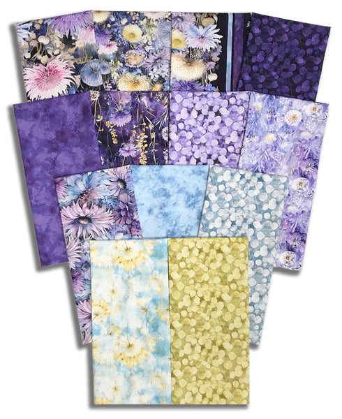 Matt's Timeless Treasures Pre-Cut 13 Piece Half Yard Bundle - Mystic Meadow