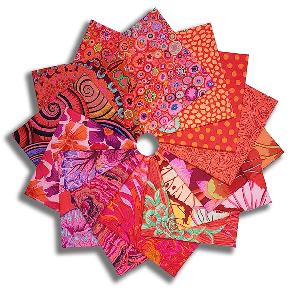 Matt's Pre-Cut Kaffe Fassett 14 Piece Fat Quarter Bundle - Apricot