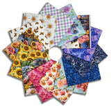 Matt's Blank Quilting Pre-Cut 14 Piece Fat Quarter Bundle - Florinda