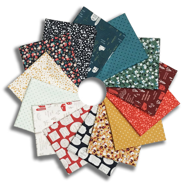 Matt's Clothworks Pre-Cut 14 Piece Fat Quarter Bundle - Raised