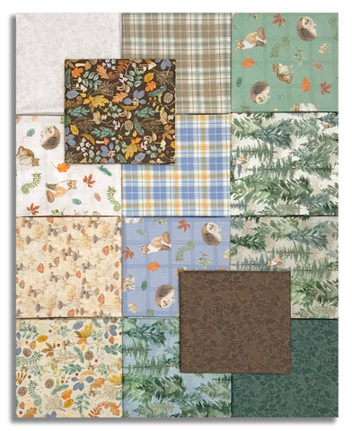 Matt's Clothworks Pre-Cut 14 Piece Fat Quarter Bundle - Woodland Way