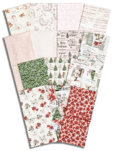 Matt's Blank Quilting Pre-Cut 14 Piece Half Yard Bundle - Christmas Magic
