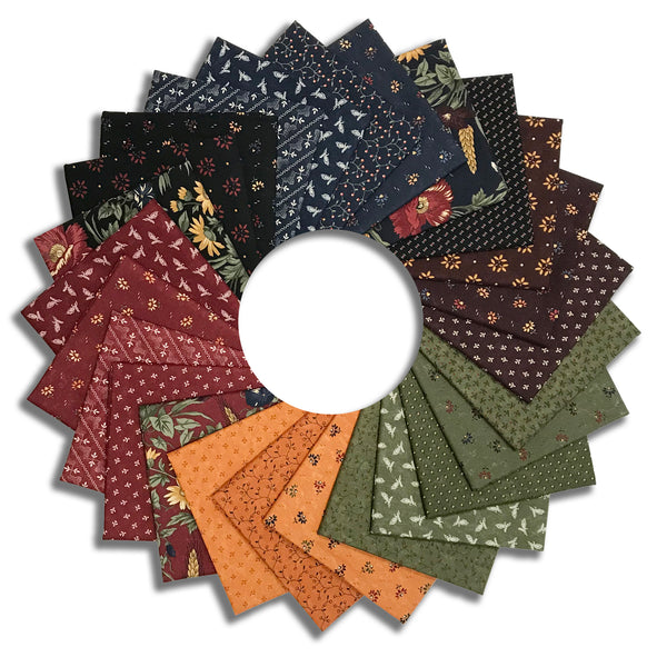 Matt's Pre-Cut Moda Kansas Troubles 25 Piece Fat Quarter Bundle - Wheatland - Dark