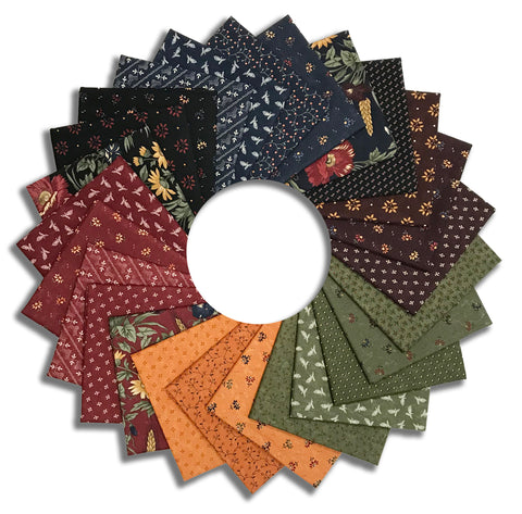 Matt's Pre-Cut Moda Kansas Troubles 25 Piece Fat Quarter Bundle - Wheatland - Dark
