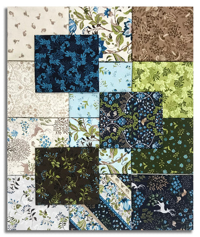 Matt's Studio E Pre-Cut 15 Piece Fat Quarter Bundle - Ashdown Forest