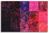 Matt's Hoffman Batiks Pre-Cut 15 Piece Fat Quarter Bundle - Tickled Pink