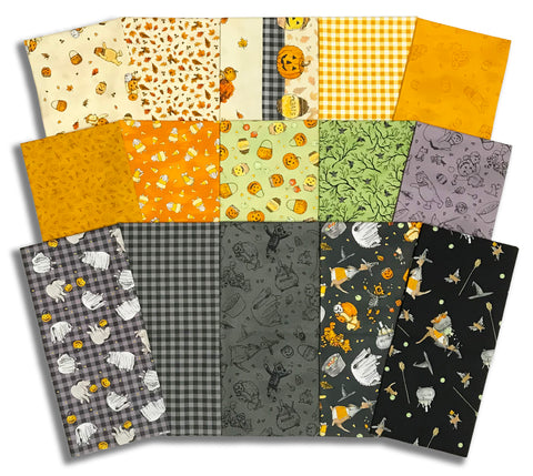 Matt's Pre-Cut Studio E 15 Piece Half Yard Bundle - Haunted Acre Wood