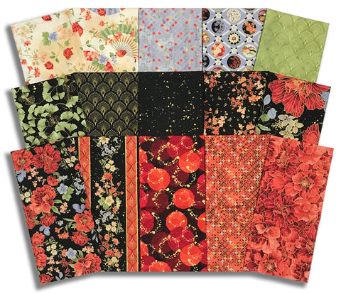 Matt's Timeless Treasures Pre-Cut 15 Piece Half Yard Bundle - Imperial Bloom