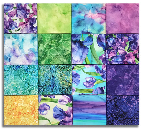 Matt's Northcott Digital Pre-Cut 16 Piece Fat Quarter Bundle - Infatuation