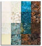Matt's Hoffman Batiks Pre-Cut 16 Piece Fat Quarter Bundle - Shoreline Sails