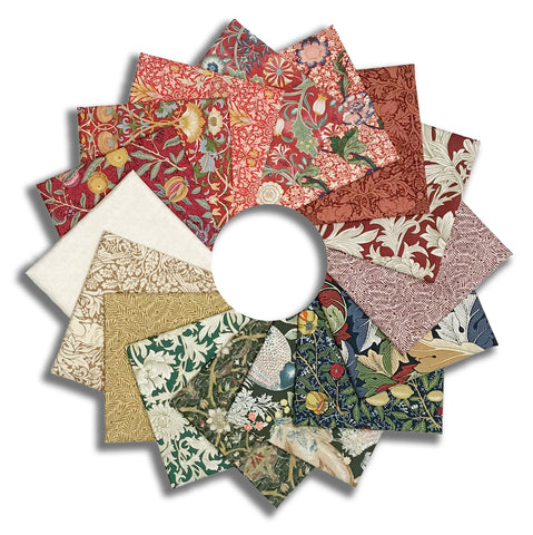 Matt's Free Spirit Pre-Cut 16 Piece Fat Quarter Bundle - Oxford Holiday