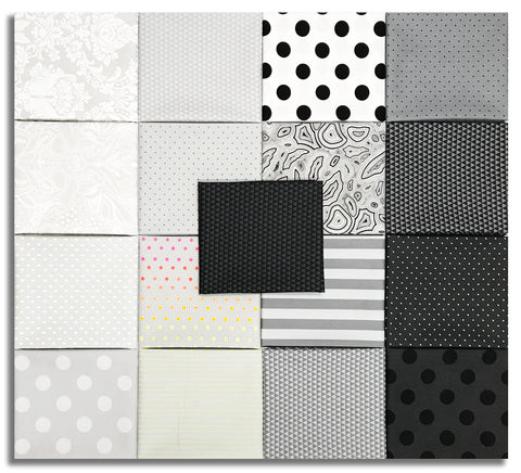 Matt's Pre-Cut 17 Piece Fat Quarter Bundle - Tula's True Colors - Whisper