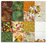 Matt's Pre-Cut Henry Glass & Co. 17 Piece Fat Quarter Bundle - Oak & Berries