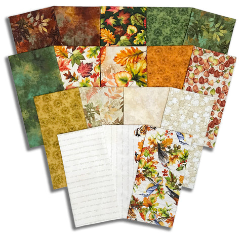 Matt's Pre-Cut Henry Glass & Co. 17 Piece Half Yard Bundle - Oak & Berries