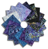 Matt's Hoffman Bali Batiks Pre-Cut 18 Piece Fat Quarter Bundle - Dandelions At Dusk