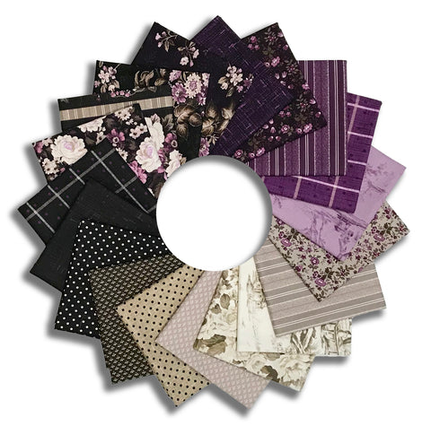 Matt's Wilmington Pre-Cut 19 Piece Fat Quarter Bundle - Blackberry Bramble