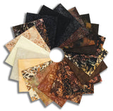 Matt's Pre-Cut Hoffman Batik 20 Piece Fat Quarter Bundle - Coffee Shoppe