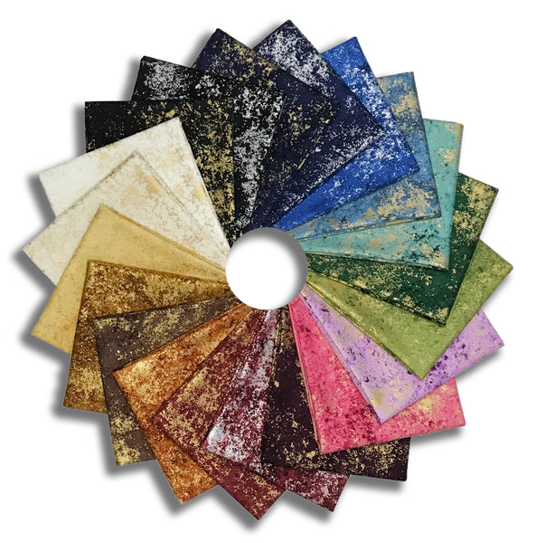 Matt's Hoffman Metallic Pre-Cut 20 Piece Fat Quarter Bundle - Brilliance
