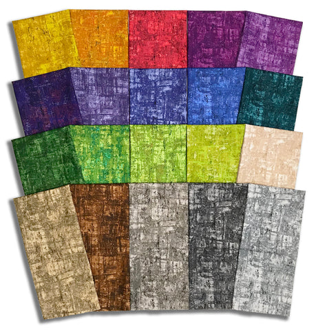 Matt's Pre-Cut 20 Piece Half Yard Bundle - Nitty Gritty - Rainbow
