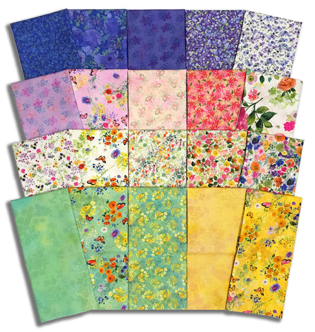 Matt's Clothworks Pre-Cut 20 Piece Half Yard Bundle - Fleur De Rose
