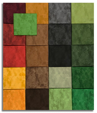 Matt's Northcott Pre-Cut 21 Piece Fat Quarter Bundle - Toscana - Dark
