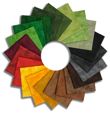 Matt's Northcott Pre-Cut 21 Piece Fat Quarter Bundle - Toscana - Dark