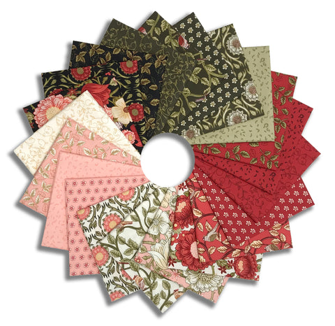 Matt's Riley Blake Pre-Cut 21 Piece Fat Quarter Bundle - Tangled Garden