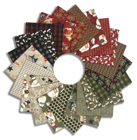 Matt's Riley Blake Pre-Cut 21 Piece Fat Quarter Bundle - Northern Christmas