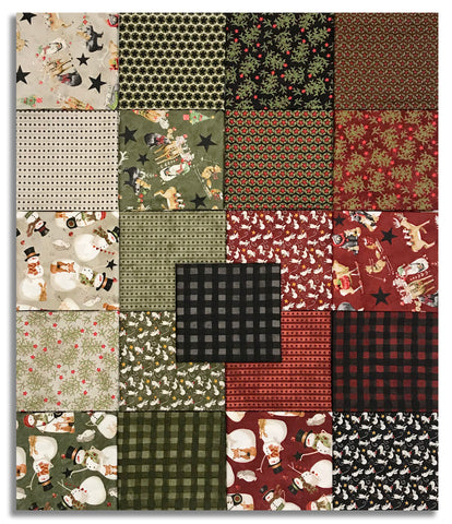 Matt's Riley Blake Pre-Cut 21 Piece Fat Quarter Bundle - Northern Christmas