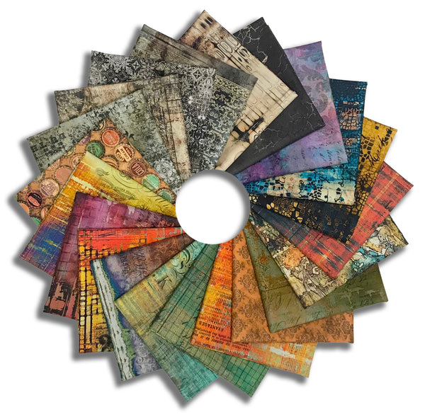 Matt's Free Spirit Pre-Cut 21 Piece Fat Quarter Bundle - Abandoned