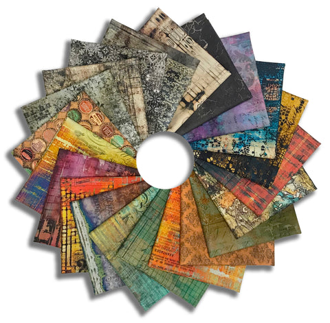 Matt's Free Spirit Pre-Cut 21 Piece Fat Quarter Bundle - Abandoned